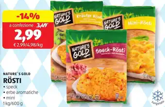 ALDI Nature's gold rösti offerta