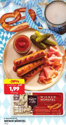 ALDI Il tagliere del re wiener würstel offerta