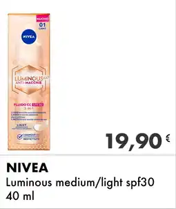 Iper Tosano NIVEA Luminous medium/light spf30 offerta