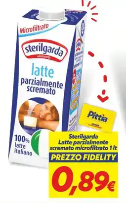 Iper Super Conveniente Sterilgarda Latte parzialmente scremato microfiltrato offerta