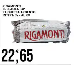 Vantaggio Cash&Carry Rigamonti bresaola igp etichetta argento intera sv offerta
