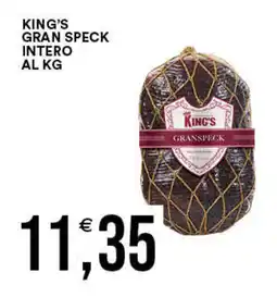 Vantaggio Cash&Carry King's gran speck intero offerta