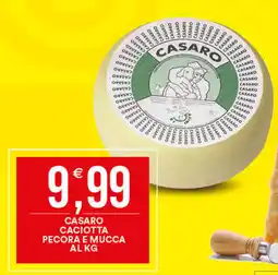 Vantaggio Cash&Carry Casaro caciotta pecora e mucca offerta