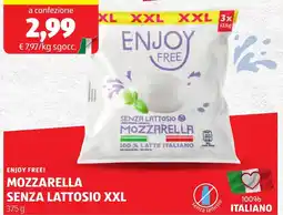 ALDI Enjoy free! mozzarella senza lattosio xxl offerta