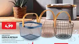 ALDI Home creation cesta in metallo offerta