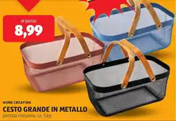 ALDI Home creation cesto grande in metallo offerta