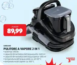ALDI Ambiano pulitore a vapore 2 in 1 offerta