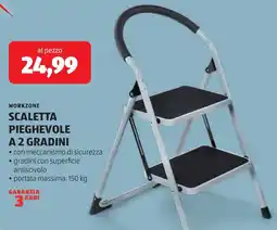 ALDI Workzone scaletta pieghevole a 2 gradini offerta