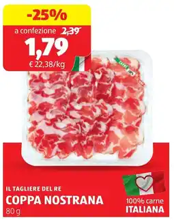 ALDI Il tagliere del re coppa nostrana offerta