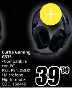 MediaWorld logitech Cuffia Gaming G335 offerta