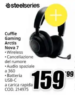 MediaWorld steelseries Cuffie Gaming Arctis Nova 7 offerta