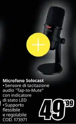 MediaWorld HYPERX Microfono Solocast offerta