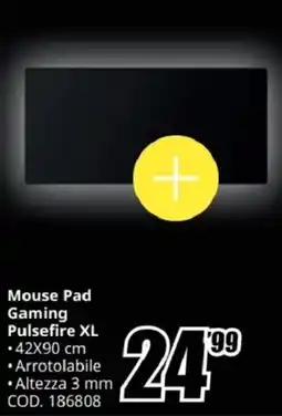 MediaWorld HYPERX Mouse Pad Gaming Pulsefire XL offerta