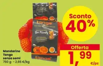 Interspar Mandarino Tango senza semi offerta