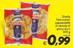 Iper Super Conveniente Divella Fettuccine/ pappardelle di semola di grano duro offerta