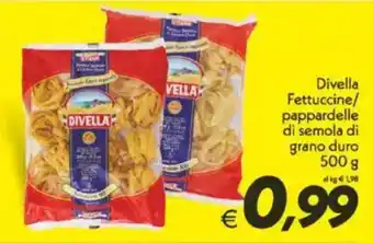 Iper Super Conveniente Divella Fettuccine/ pappardelle di semola di grano duro offerta