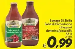 Iper Super Conveniente Bottega Di Sicilia Salsa di Pomodorino ciliegino/ datterino/piccadilly offerta