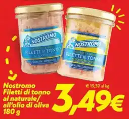 Iper Super Conveniente Nostromo Filetti di tonno al naturale/ all'olio di oliva offerta