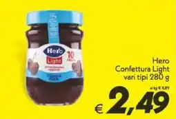 Iper Super Conveniente Hero Confettura Light vari tipi offerta