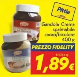 Iper Super Conveniente Gandola Crema spalmabile cacao/bicolore offerta