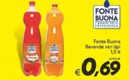 Iper Super Conveniente Fonte Buona Bevande vari tipi offerta