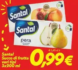Iper Super Conveniente Santal Succo di frutta vari tipi offerta