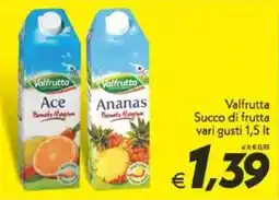 Iper Super Conveniente Valfrutta Succo di frutta vari gusti offerta