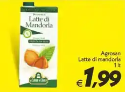 Iper Super Conveniente Agrosan Latte di mandorla offerta