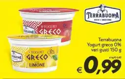 Iper Super Conveniente Terrabuona Yogurt greco 0% vari gusti offerta