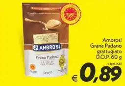 Iper Super Conveniente Ambrosi Grana Padano grattugiato D.O.P. offerta