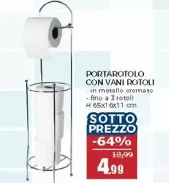 Happy Casa Portarotolo con vani rotoli 3 rotoli offerta