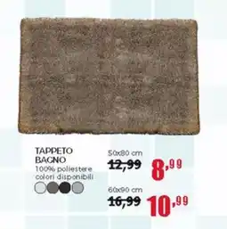 Happy Casa Tappeto bagno 100% poliestere colori disponibili offerta