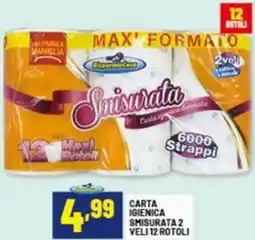 Risparmio Casa Carta igienica smisurata 2 veli 12 rotoli offerta