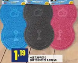 Risparmio Casa Noe tappeto sotto ciotola 26x45 offerta