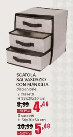 Happy Casa Scatola salvaspazio con maniglia offerta