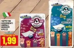 Risparmio Casa Tappetini assorbenti animali 60x60cm 8 pezzi offerta