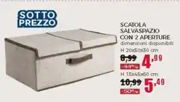 Happy Casa Scatola salvaspazio con 2 aperture offerta