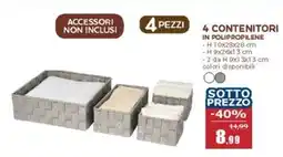 Happy Casa 4 contenitori in polipropilene offerta