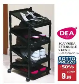 Happy Casa DEA Scarpiera estensibile 7 posti offerta