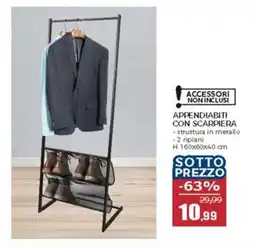 Happy Casa Appendiabiti con scarpiera offerta