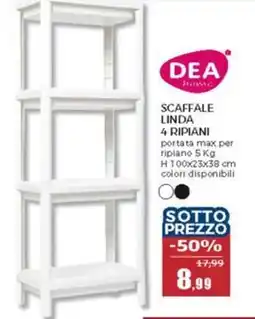Happy Casa DEA Scaffale linda 4 ripiani offerta