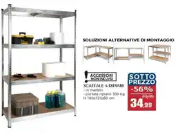 Happy Casa Scaffale 4 ripiani offerta