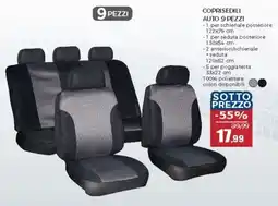 Happy Casa Coprisedili auto 9 pezzi offerta