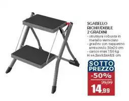 Happy Casa Sgabello richiudibile 2 gradini offerta