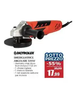 Happy Casa Dictrolux smerigliatrice angolare 500W offerta