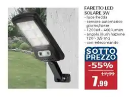 Happy Casa Faretto led solare 3W offerta