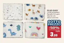 Happy Casa Plaid baby offerta