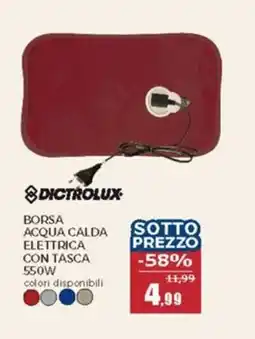 Happy Casa Dictrolux borsa acqua calda elettrica con tasca 550W offerta