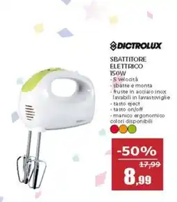 Happy Casa Dictrolux sbattitore elettrico 150W offerta