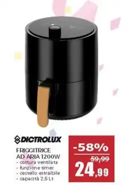 Happy Casa Dictrolux friggitrice ad aria 1200W offerta